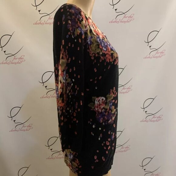 Joseph A. Sz Medium. Cardigan Button Up Sweater. Rayon/nylon. 3/4 Sleeve. B86 - Picture 3 of 5